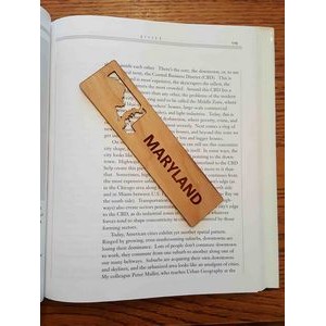 1.5" x 6" - Maryland Hardwood Bookmarks