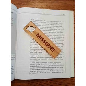 1.5" x 6" - Missouri Hardwood Bookmarks