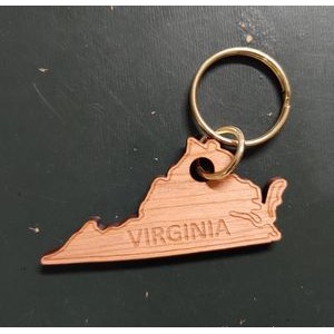 2" - Virginia Hardwood Keychains