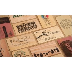 2" x 3.5" - Wood Veneer Business Cards