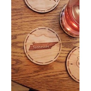 3.5" - Tennessee Hardwood Coasters