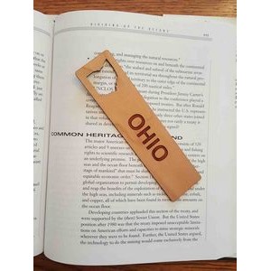 1.5" x 6" - Ohio Hardwood Bookmarks