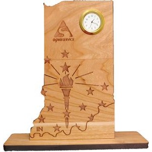 6" x 8" - Indiana Hardwood Desktop Clocks