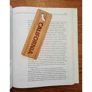 1.5" x 6" - California Hardwood Bookmarks