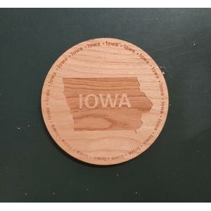 3.5" - Iowa Hardwood Coasters