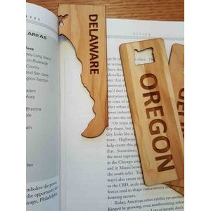 1.5" x 6" - Delaware Hardwood Bookmarks