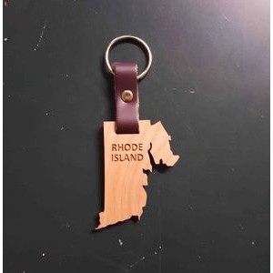 2" - Rhode Island Hardwood Keychains