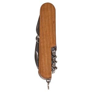 3.25" - Wooden Pocket Knife Keychain
