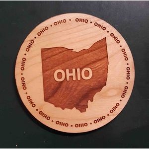 3.5" - Ohio Hardwood Coasters