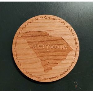 3.5" - South Carolina Hardwood Coasters