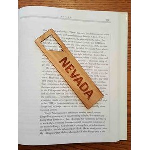 1.5" x 6" - Nevada Hardwood Bookmarks
