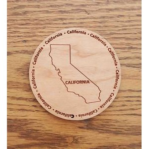 3.5" - California Hardwood Coasters
