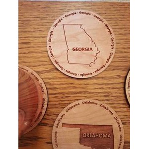 3.5" - Georgia Hardwood Coasters