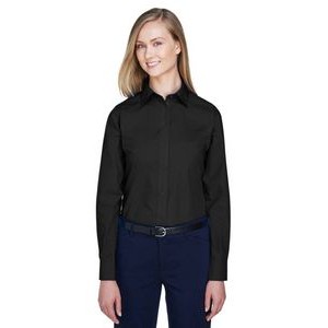 DEVON AND JONES Ladies' Crown Collection Solid Broadcloth Woven Shirt