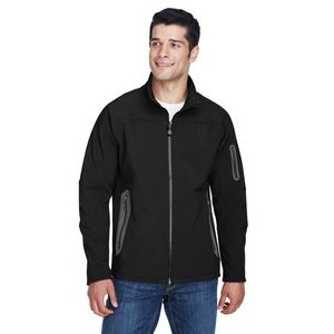 NORTH END Men's Three-Layer Fleece Bonded Soft Shell Technical Jacket