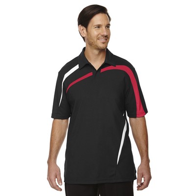 NORTH END SPORT RED Men's Impact Performance Polyester Piqué Colorblock Polo
