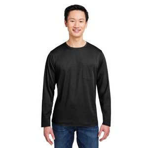 Harriton Unisex Charge Snag and Soil Protect Long-Sleeve T-Shirt