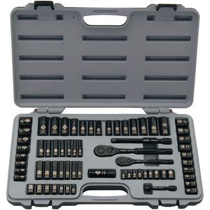 Stanley 69pc Black Chrome Socket Set