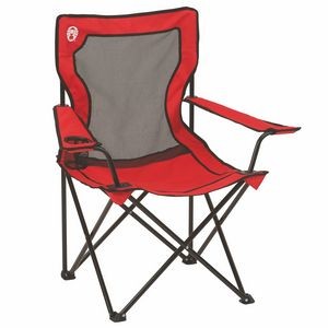 Coleman Broadband Mesh Quad Chair, Red