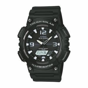 Casio Tough Solar Ani-Digi Watch, Black