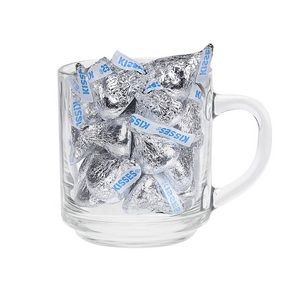 10 oz Glass Mug with Hershey Kisses
