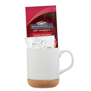 Corky Hot Cocoa Gift Set w/Cork Base Ceramic Mug