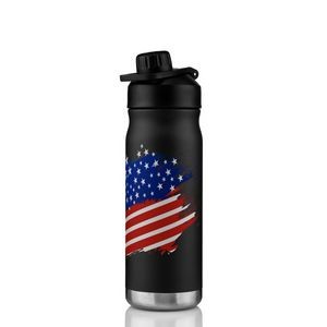 20 oz. Patriot Powder Coated Stainless Steel Vacuum Insulated Bottle