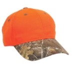 Outdoor Cap Blaze Orange Crown Cap w/Camo Visor