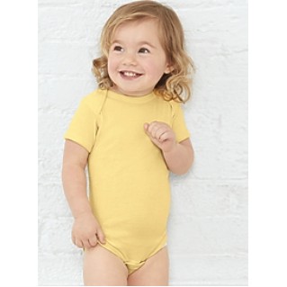 5 Oz. LAT® Infant Baby Rabbit Skins Rib Lap Shoulder Bodysuit