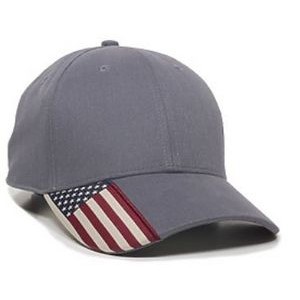 Outdoor Cap w/American Flag