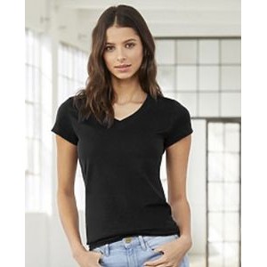 Bella+Canvas Women's Jersey Short Sleeve V-Neck Tee Shirt