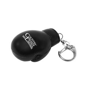 3"x2"x2" Black Promotional Boxing Glove Keychain