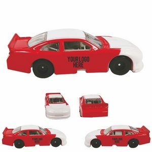 3"x1 1/4"x3/4" 1:64 Red & White Nascar® Style Die Cast Car (u)