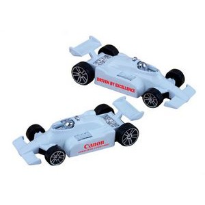 Indy / Formula Style Die Cast 3" 1:64 White Race Car (u)