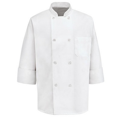 Eight Pearl Button Chef Coat