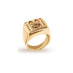 Custom Gold Shaped Mens' Ring