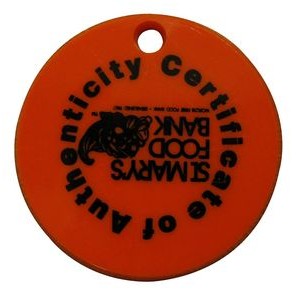 1.5" Round Token with One Color Imprint