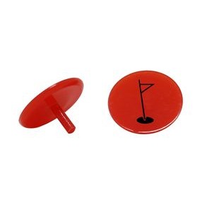 0.75" Round Golf Ball Marker with 1 Color Imprint
