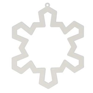 3.5" Snowflake Cookie Cutter Ornament