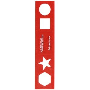 6" Stencil Ruler with 1 Color Imprint