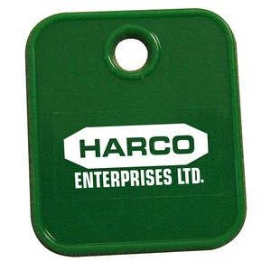 Rectangle Key Tag / Token with 1 Color Imprint