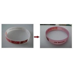 UV Sensitive Silicone Awareness Bracelet (Debossed)