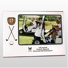 Easel Golf Picture Frame w/ Club & Ball