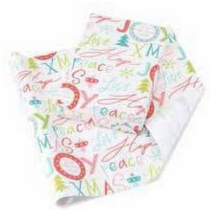 Holiday Wording Reversible Wrapping Paper