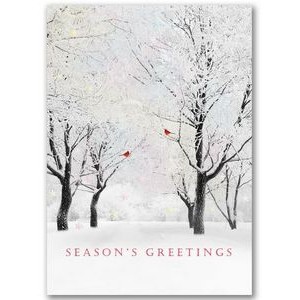 Shimmering Trees Holiday Card