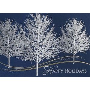 Glistening Trees Holiday Card