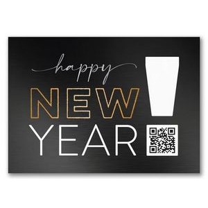 New Year Greetings QR Code Card