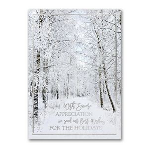 Frosted Appreciation Holiday Card