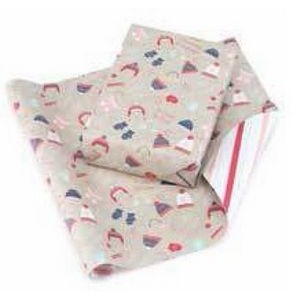Whimsical Winter Reversible Wrapping Paper