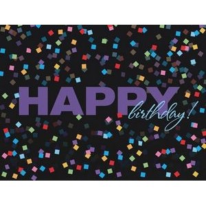 Confetti Wishes Birthday Card